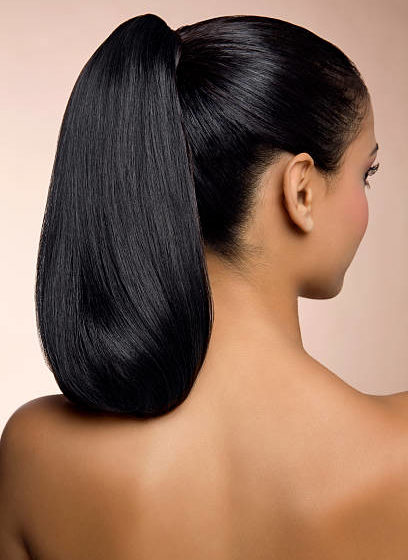 sleek back ponytail